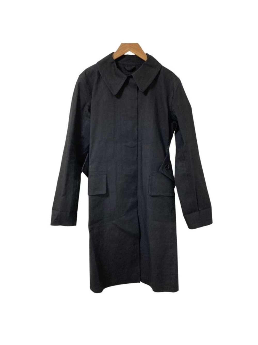 Louis Vuitton Mackintosh Lining Monogram Rubberized Soutien Collar Coat 38 Black